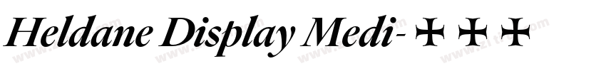 Heldane Display Medi字体转换